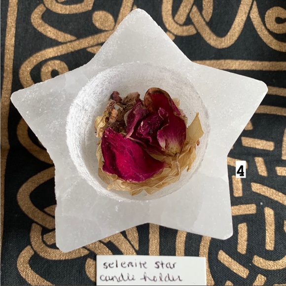 EARTHBOUND Accents Crystals Selenite Star Or Selenite Crescent Moon